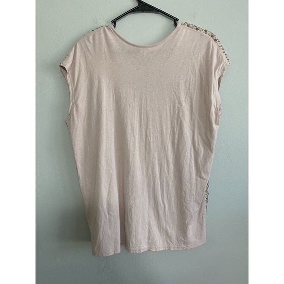 Garnet Hill Rose Gold Sequin Top Size Small Cocktail Party - Picture 5 of 7